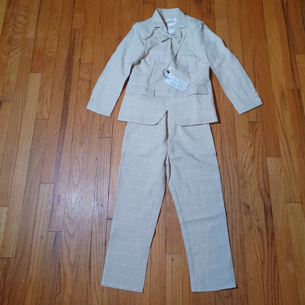 Boys Cream Suit Set Little Boys 5/6